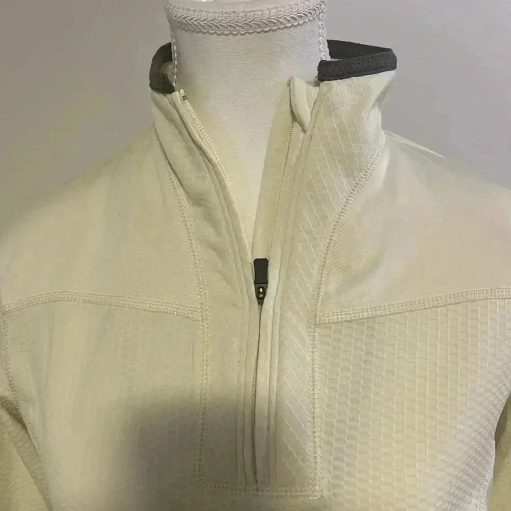[XS]Columbia Titanium WMN Yellow Activewear 1/4 zipper PullOver TurtleNeck Shirt - Picture 2 of 7